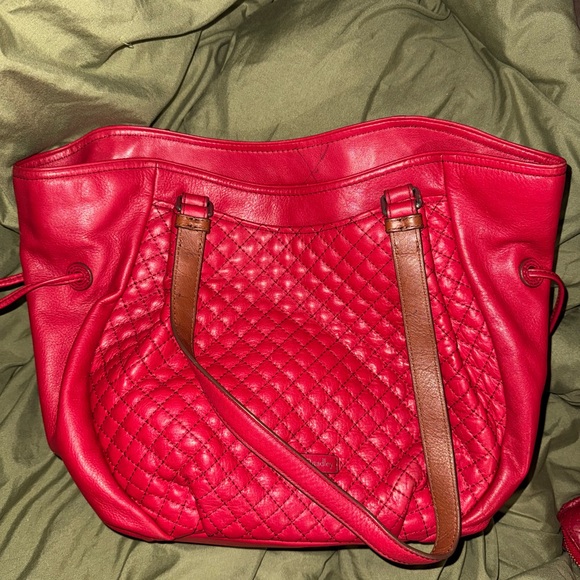 Red Vera Bradley Quilted Purse and Wallet Combo - Picture 3 of 8